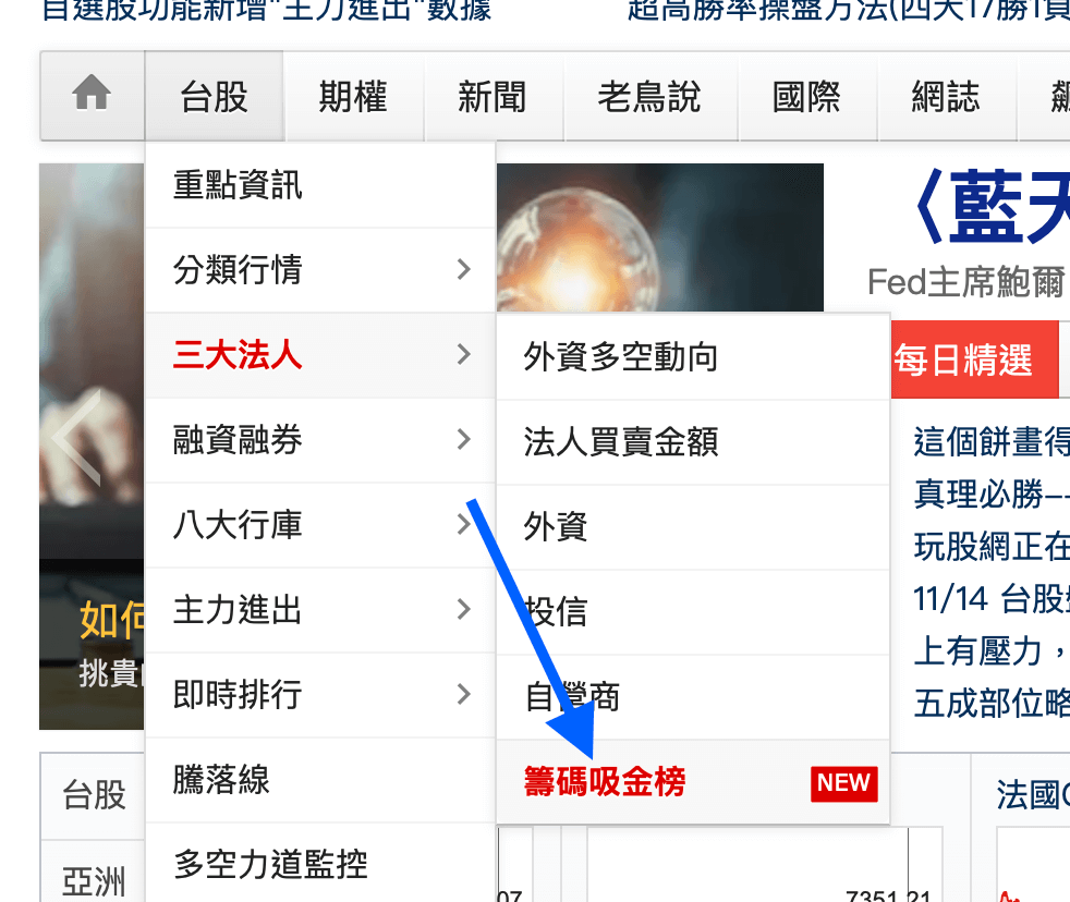 全新】籌碼吸金榜&倒莊監控表功能上線- 楚狂人| 投資網誌| 玩股網