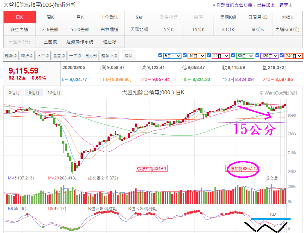 大盤扣除台積電