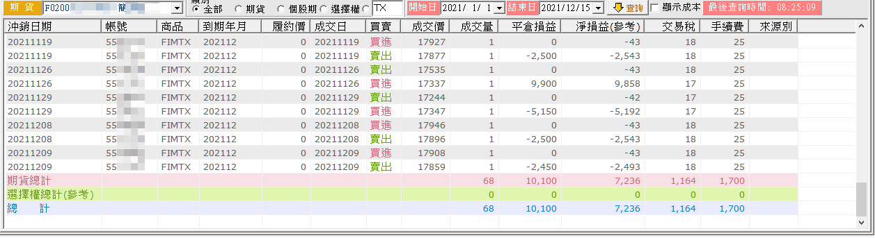 對帳單