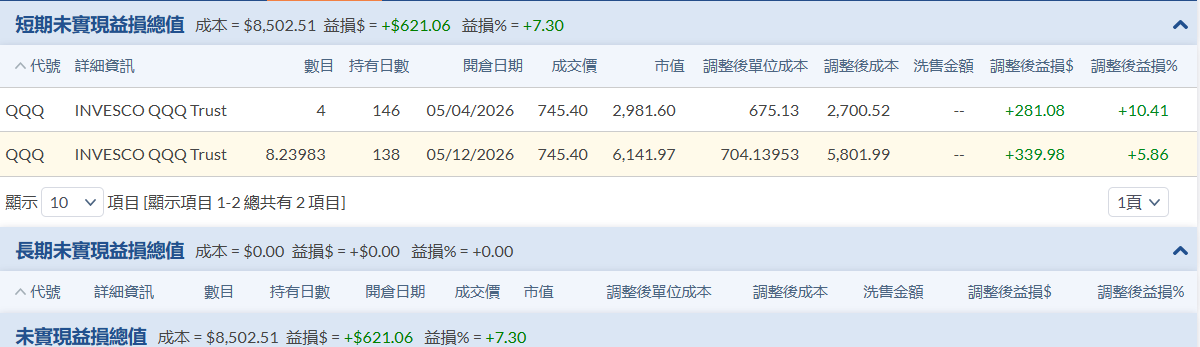 對帳單