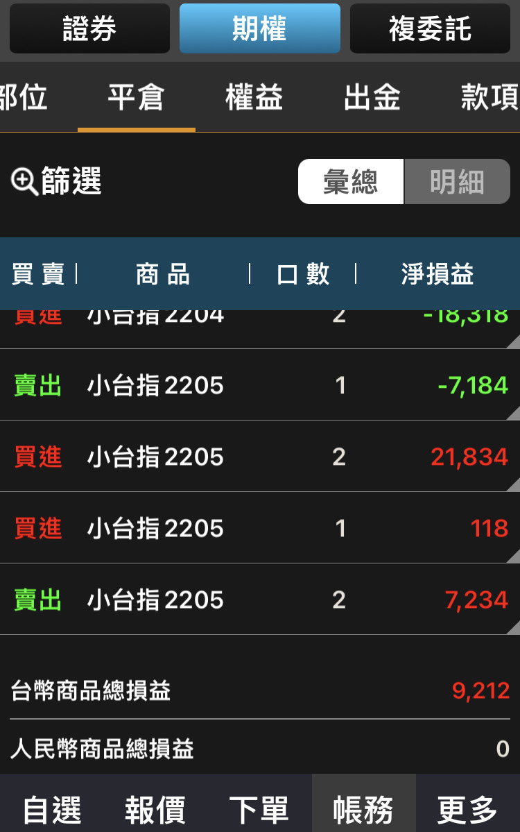 對帳單